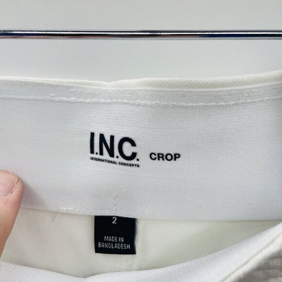 INC International Concepts Womens Size 2 High-Rise Pull-On Flared Cropped Jeans - Picture 6 of 8